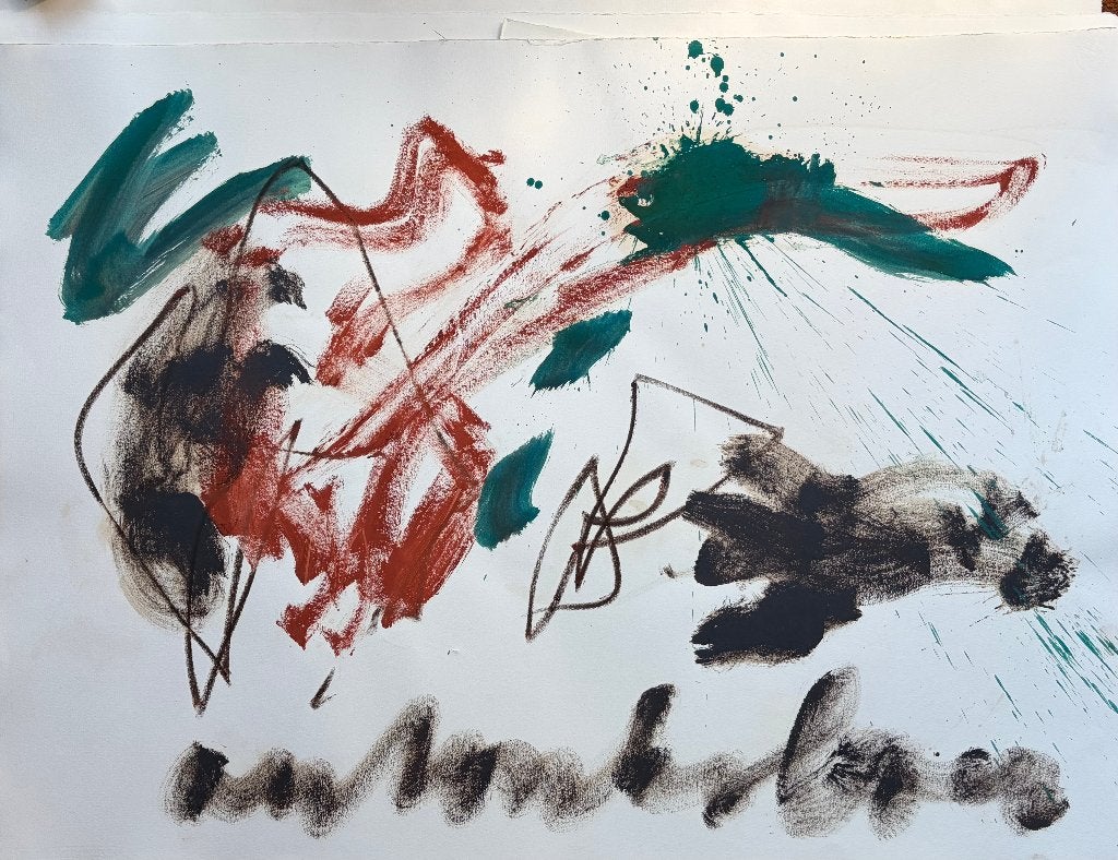 Anton Heyboer, Antiek en Kunst, Ophalen of Verzenden, Papier/karton