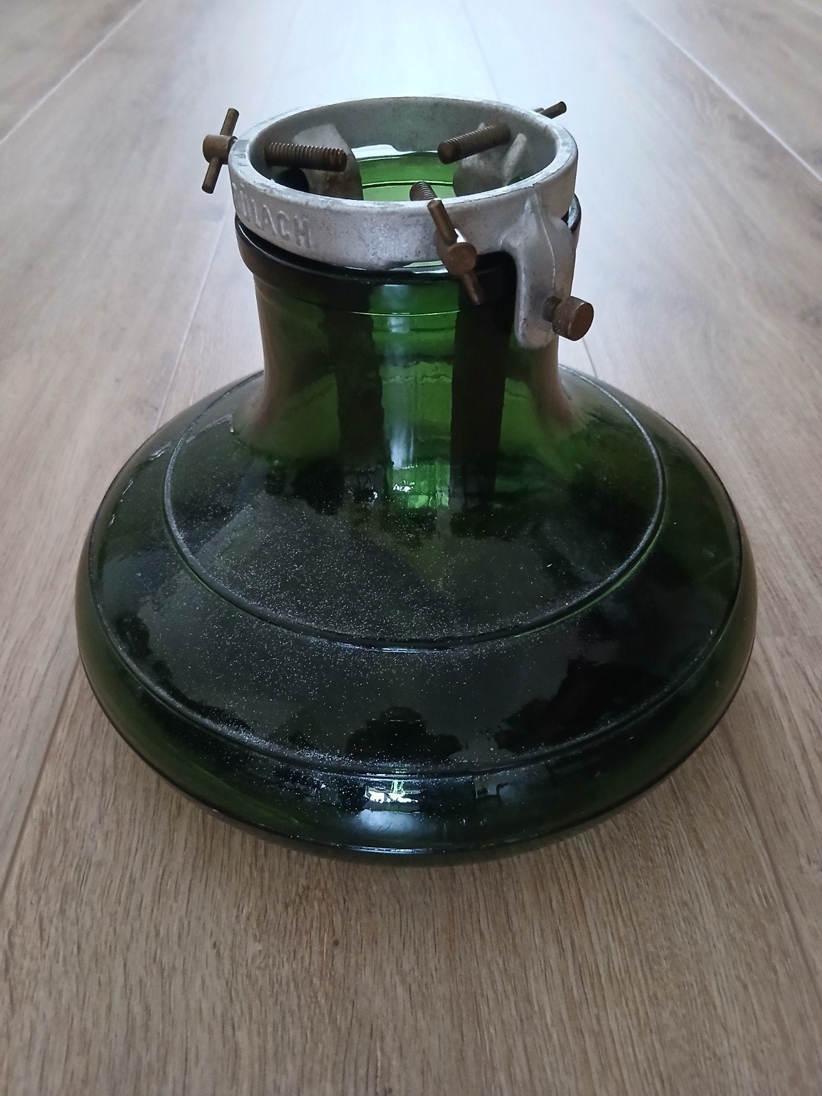 Bulach groen glas kerstboomvoet, Ophalen of Verzenden
