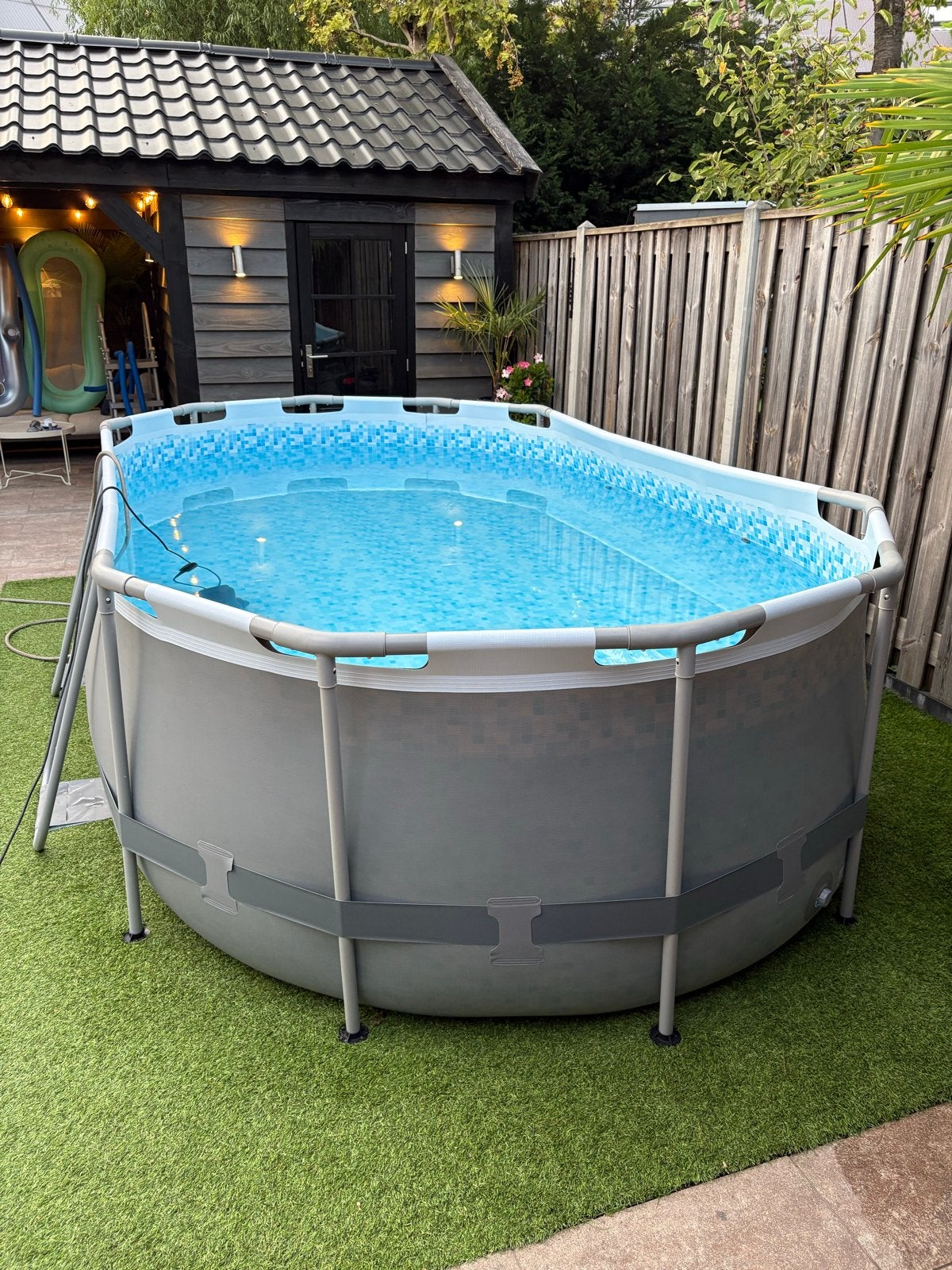 Bestway Power Steel Zwembad 4.27m x 2.50m x 1.00m, 200 tot 300 cm, 80 tot 120 cm, Ophalen of Verzenden, Zo goed als nieuw