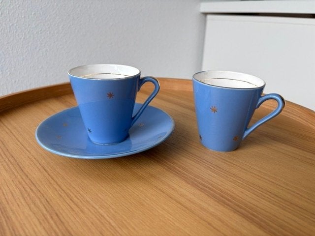 Vintage koffie kopjes (2), Huis en Inrichting, Ophalen, Zo goed als nieuw, Overige stijlen, Kop(pen) en/of Schotel(s)