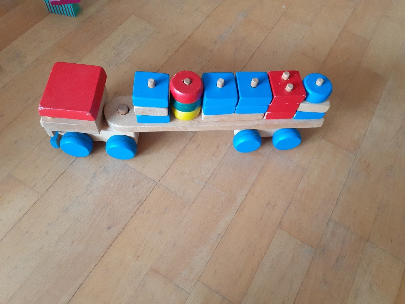 Houten sorteertruck en hamertje-tik speelgoed, Ophalen, Gebruikt, Overige typen