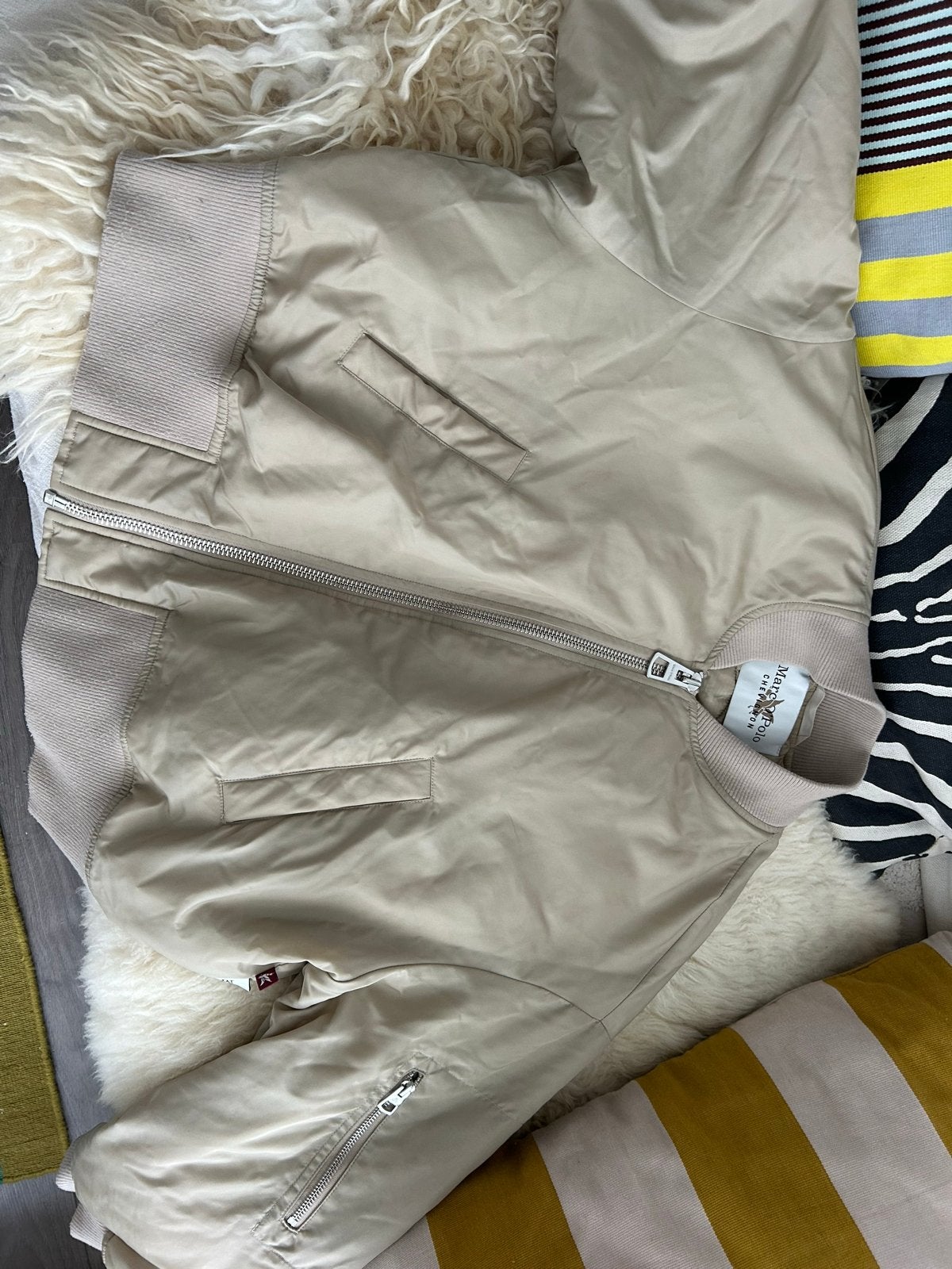 Marc O'Polo x Chevignon Bomberjack, beige, XL, Ophalen of Verzenden, Gedragen, Maat 56/58 (XL), Beige