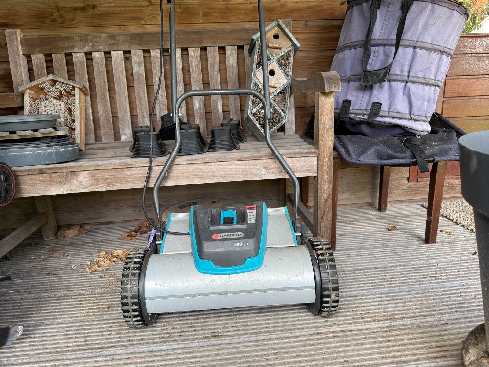 Gardena 380 Kooimesmaaier, Ophalen, Gebruikt, Accu-grasmaaier, 30 t/m 39 cm