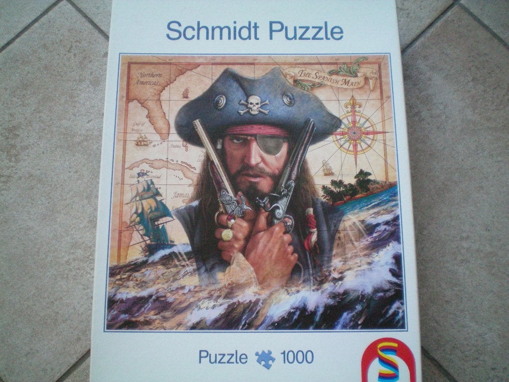 SCHMIDT Puzzel 1000 stukjes. Piraat., Ophalen of Verzenden, 500 t/m 1500 stukjes, Zo goed als nieuw, Legpuzzel