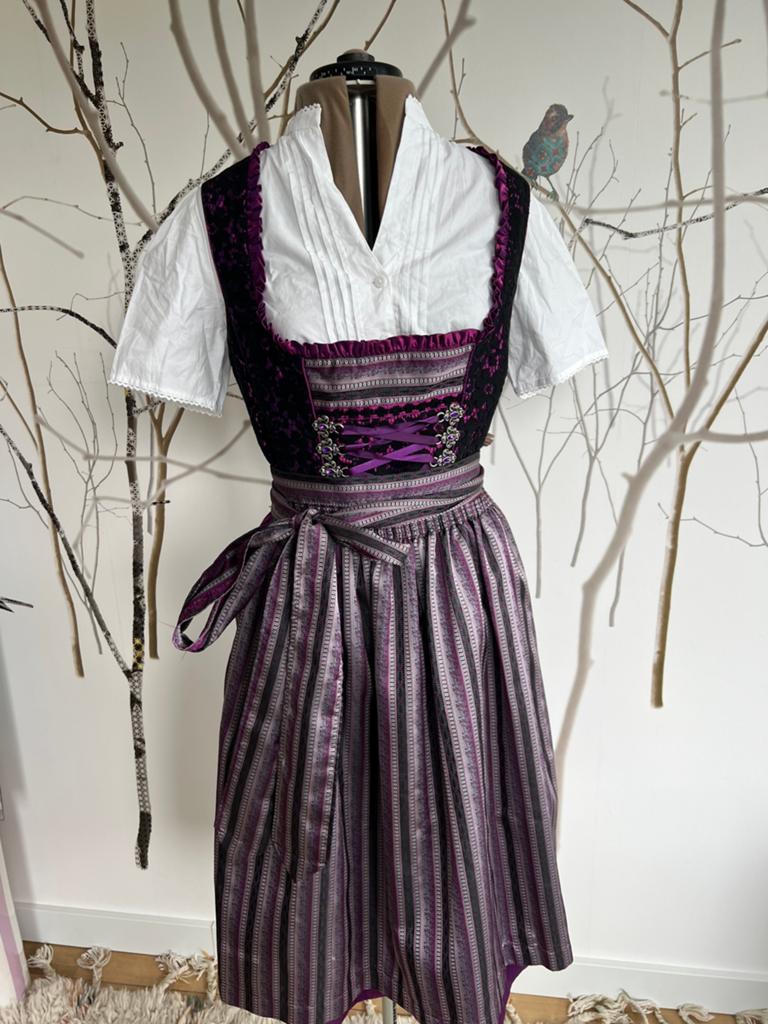 Dirndl 3-delig maat 42 Kate Lampe zgan, Kleding | Dames, Carnavalskleding en Feestkleding, Maat 42/44 (L), Ophalen of Verzenden