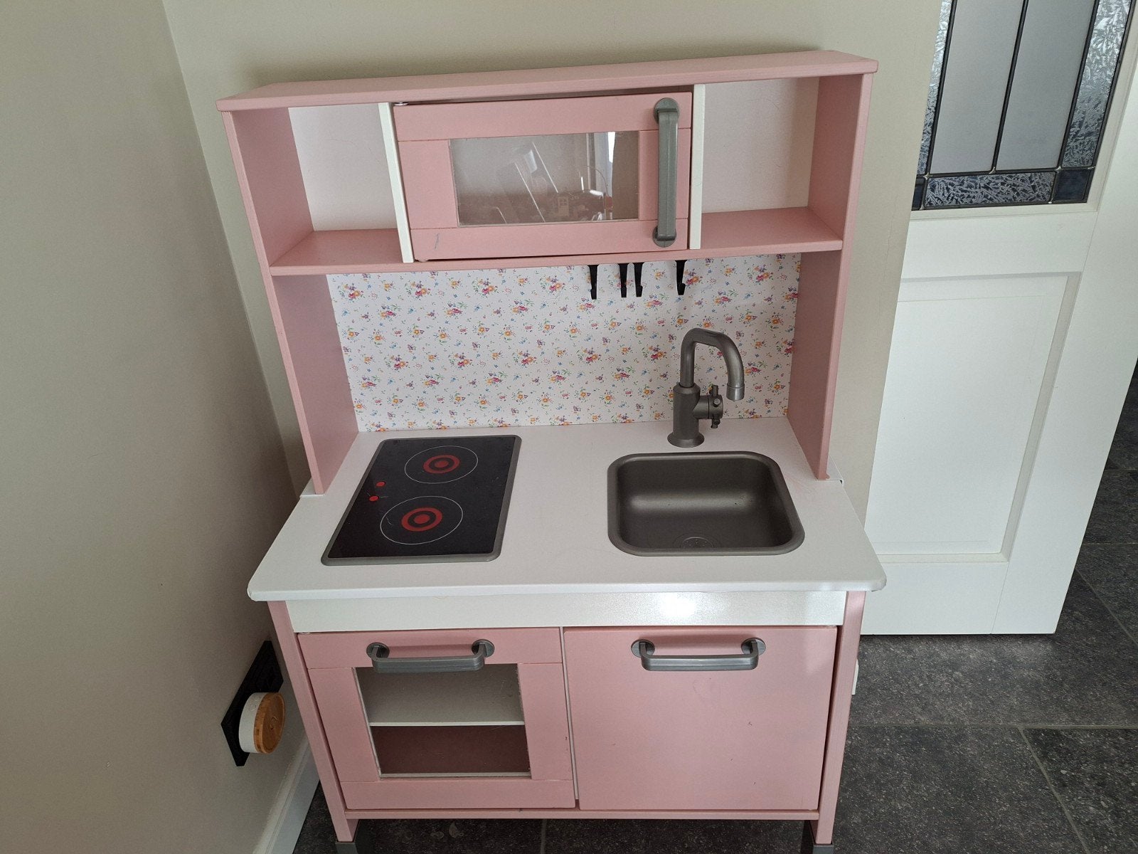 Roze Ikea speelkeuken met uitgebreide accessoires set, Ophalen, Gebruikt, Hout, Speelkeuken