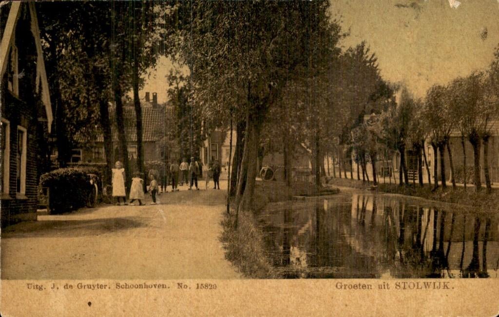 Stolwijk - Groeten uit - TUlp, Ophalen of Verzenden, Voor 1920, Gelopen, Zuid-Holland