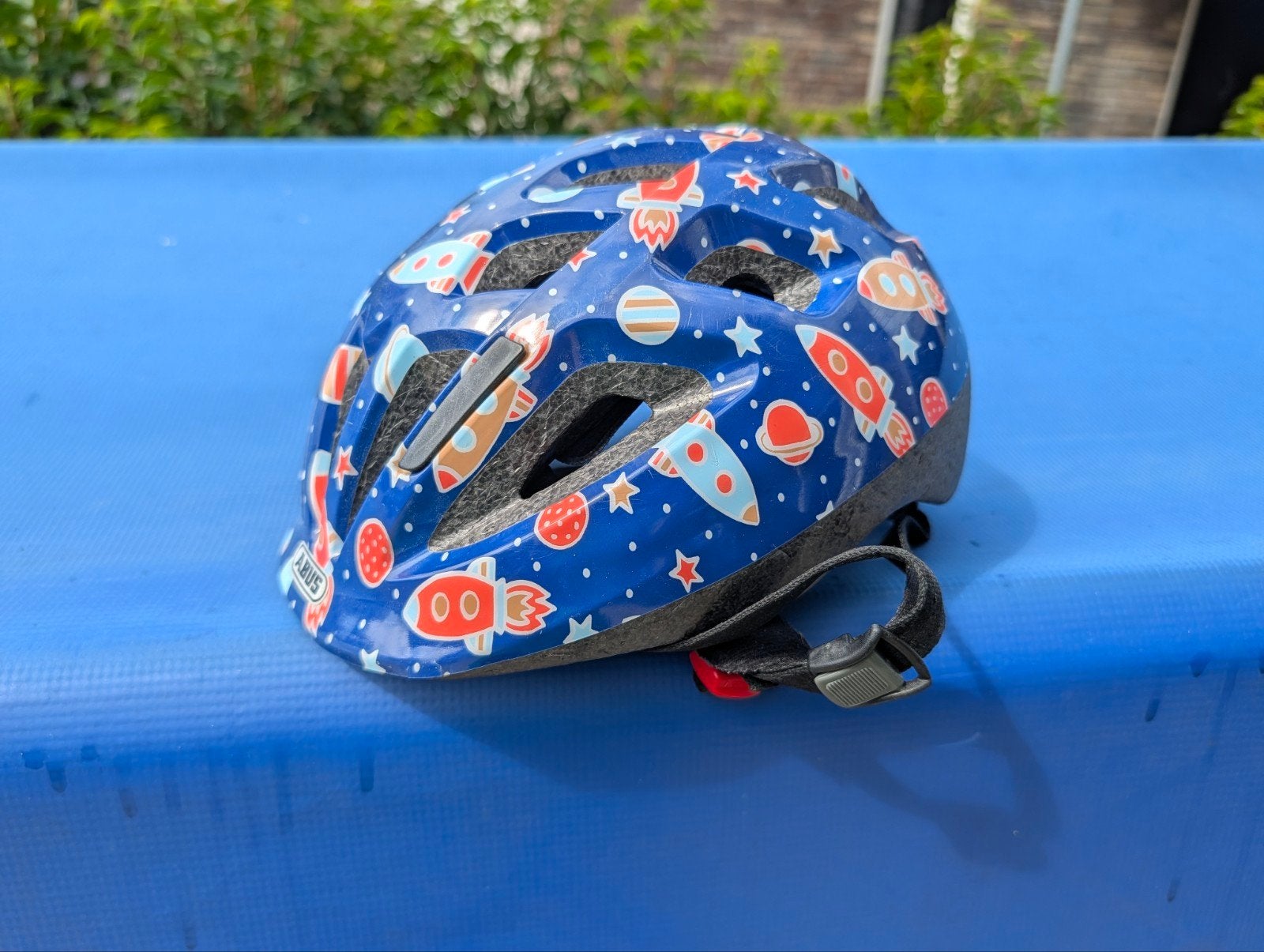 ABUS Smooty2.0 Kinderfietshelm 45-50cm - Ruimte en raketten, Fietsen en Brommers, Jongen of Meisje, Overige maten, Ophalen of Verzenden