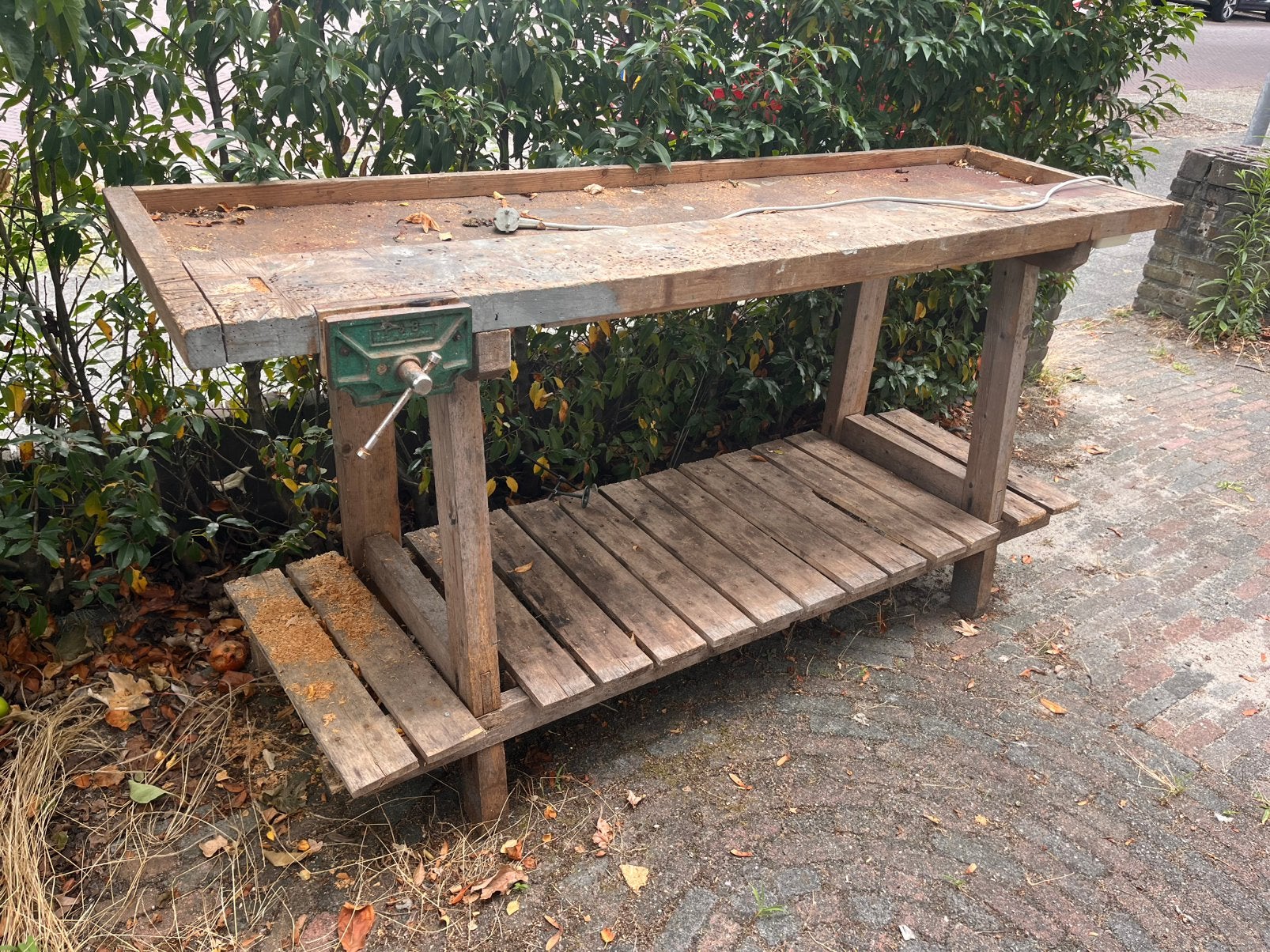 Oude werkbank, Ophalen of Verzenden, Gebruikt