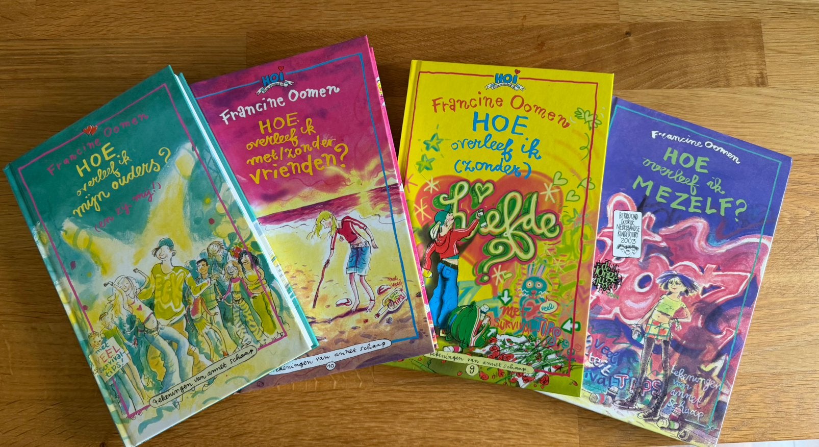 Hoe overleef ik… - boeken van Francine Oomen, Ophalen, Zo goed als nieuw, Francine Oomen