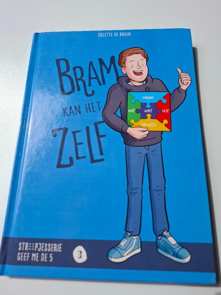 Bram kan het zelf, Geef me de vijf., Non-fictie, Ophalen of Verzenden, Zo goed als nieuw, Colette de Bruin