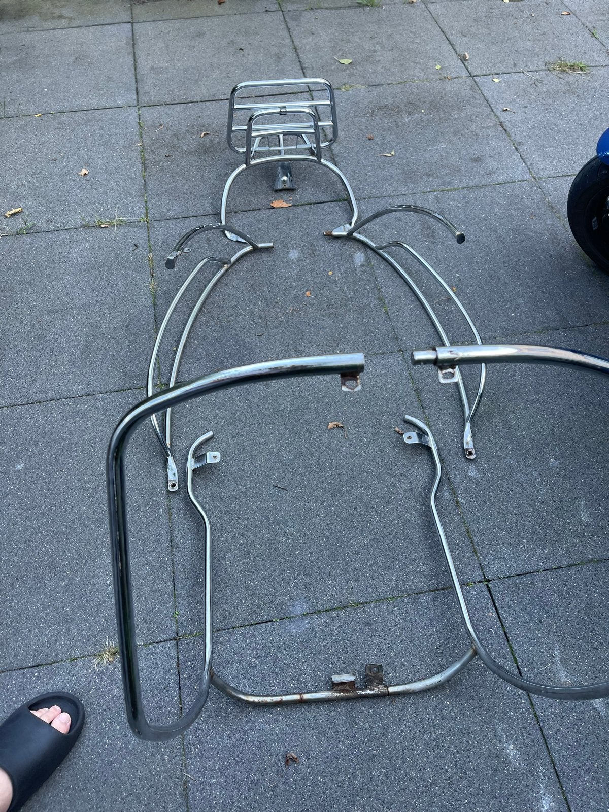 Vespa valbeugels en achterrekje, Fietsen en Brommers, Ophalen of Verzenden, Gebruikt, Overige typen, Vespa