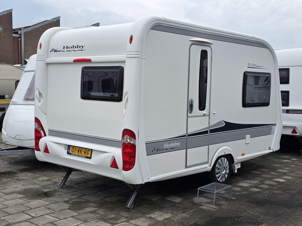 Hobby De Luxe 380 TB, Caravans en Kamperen, Reservewiel, Overige typen, Standaardzit, Hobby