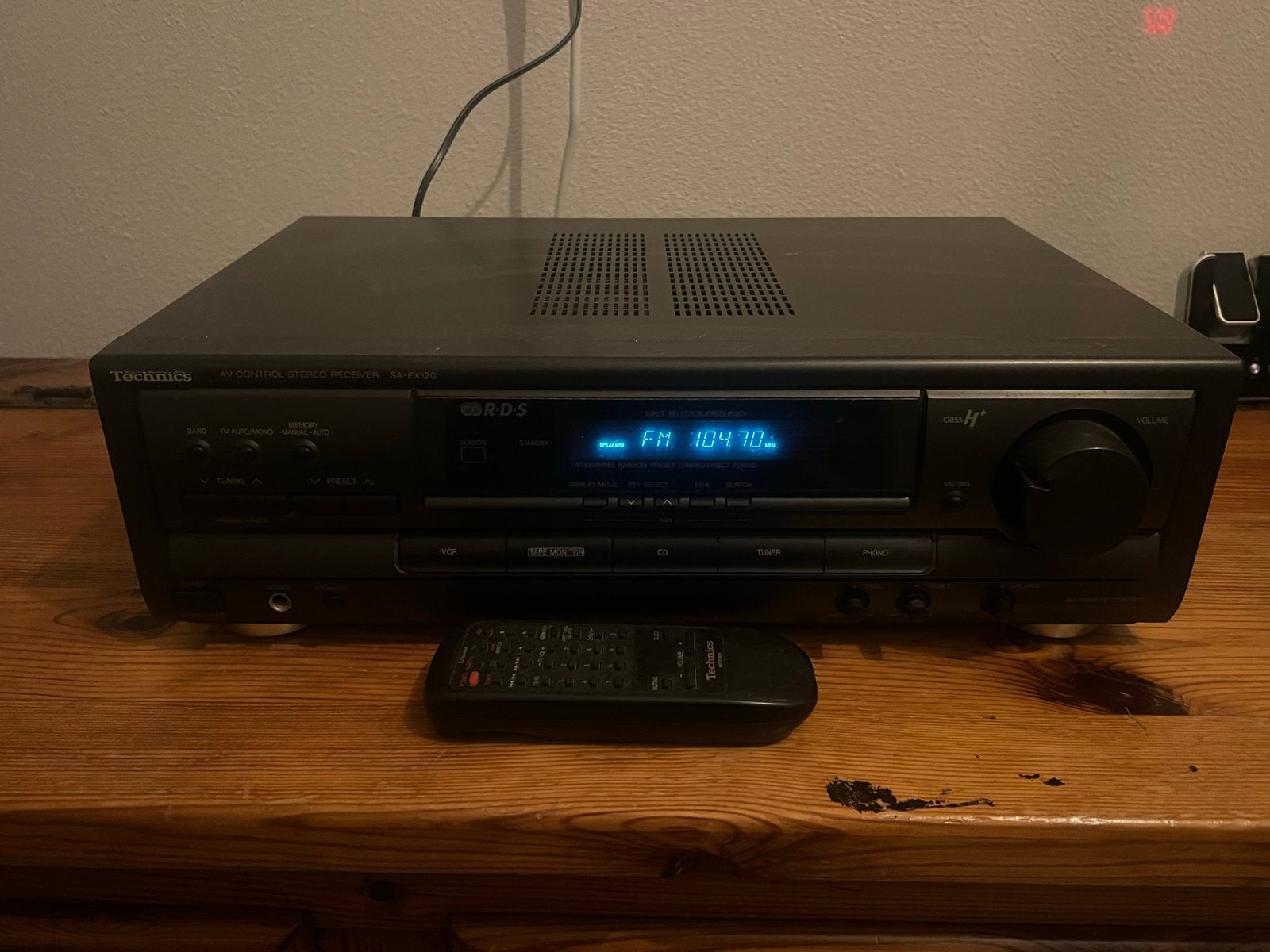 Technics SA-EX120 AV Control Stereo Receiver met RDS, Zo goed als nieuw, 60 tot 120 watt, Stereo, Ophalen