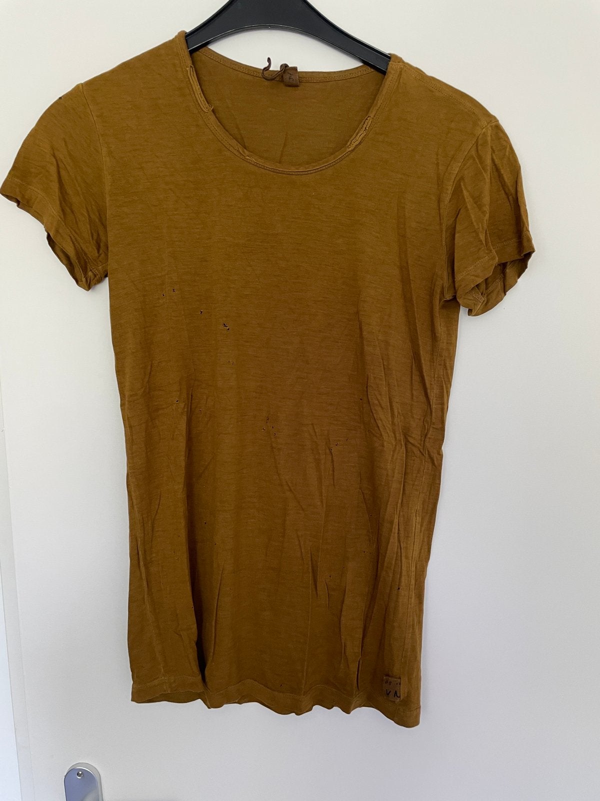 Mosterd kleur tshirt van Vanilia maat 34, kan ook bij 36!, Kleding | Dames, Bruin, Ophalen of Verzenden, Zo goed als nieuw, Korte mouw