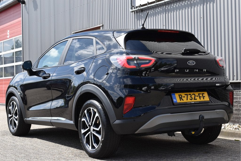 Ford Puma 1.0 EcoBoost Hybrid Titanium Afn. trekhaak, Cruise, Voorwielaandrijving, Euro 6, Zwart, Origineel Nederlands