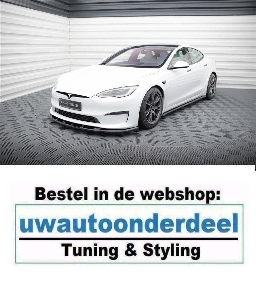 Maxton Design Spoiler Splitter Lip Tesla Model S Plaid, Verzenden