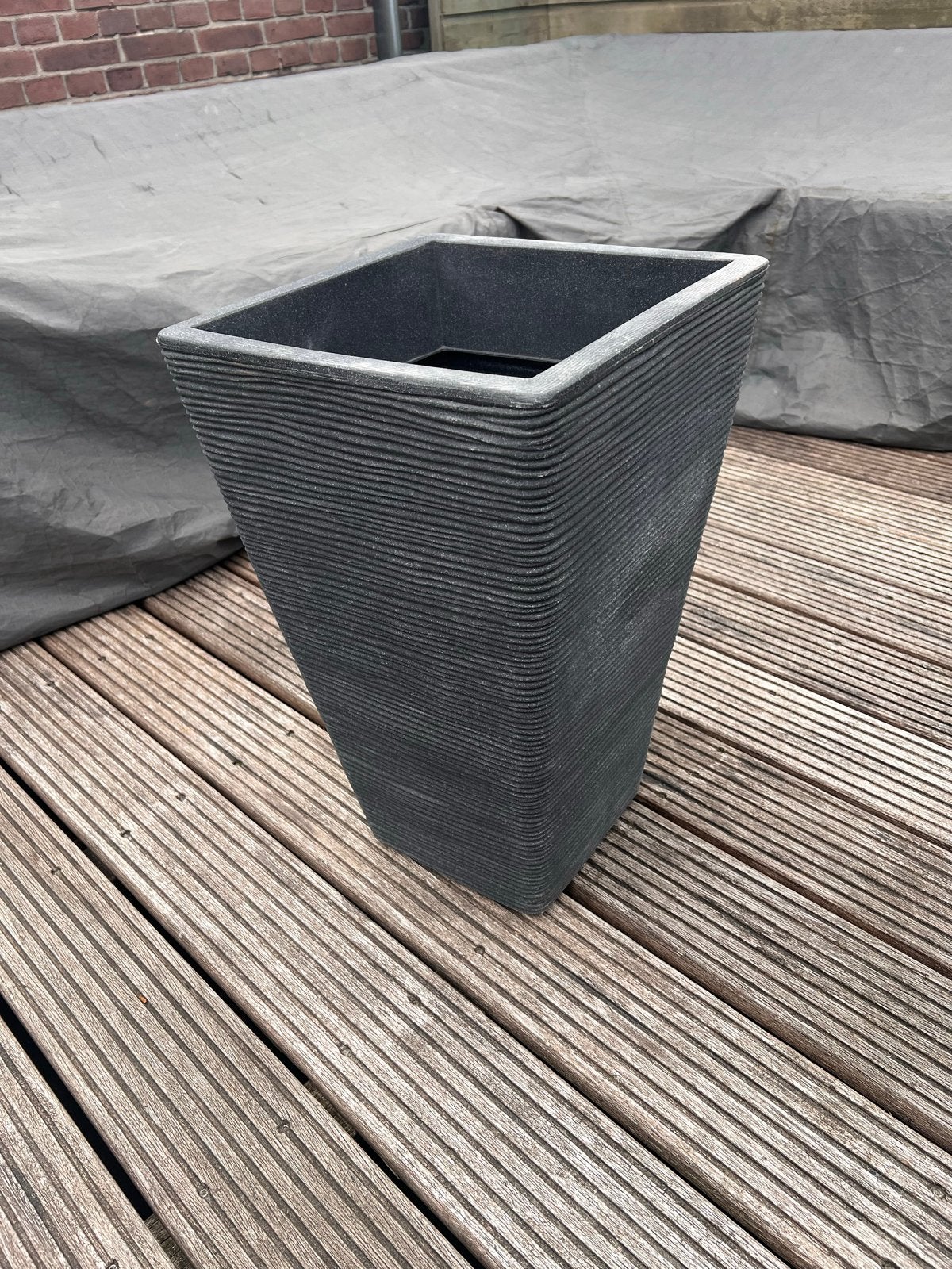 Grote buiten plantenbak, Ophalen, Rond, Kunststof, 60 cm of meer