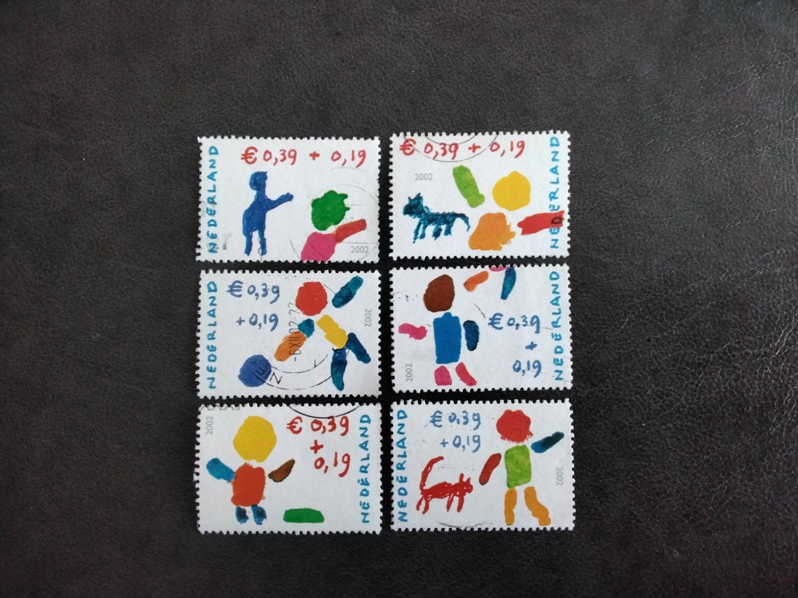 Nederland serie Kinderpostzegels 2002 gestempeld, Postzegels en Munten, Verzenden, Gestempeld