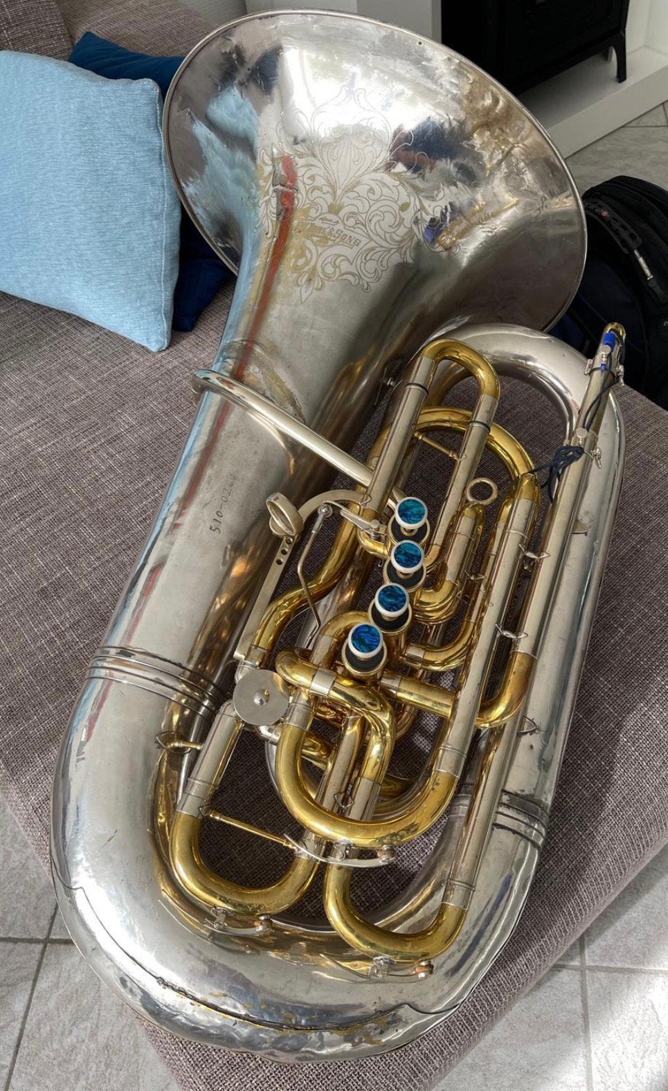 Te koop: Eb bastuba Monster York & Sons, Ophalen, Gebruikt, Es-tuba