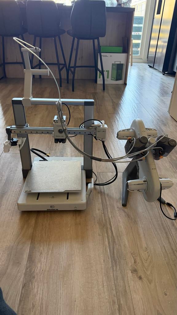 Bambulab A1 Combo met AMS en Hub - Inclusief Nozzles, Computers en Software, 3D Printers, Ophalen, Ingebouwde Wi-Fi, Gebruikt