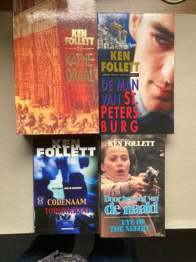 T.K. nog 5 boeken van T.K. Ken Follet zie actuele lijst, Ophalen of Verzenden, Gelezen, Ken Follett, Wereld overig