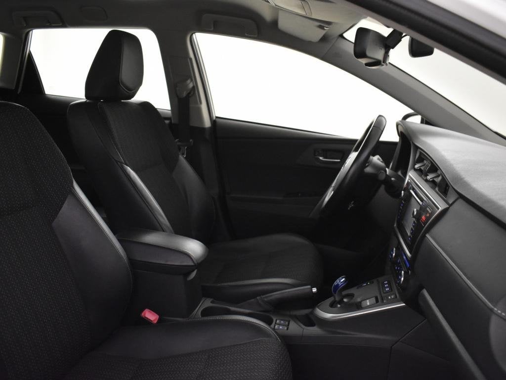 Toyota Auris Touring Sports 1.8 Hybrid Executive | Xenon | N, Auto's, Gebruikt, Leder en Stof, Wit, Hybride Elektrisch/Benzine