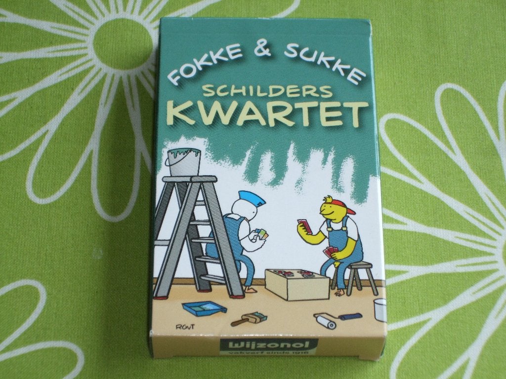 Fokke en Sukke schilders kwartet met de leukste cartoons, Ophalen of Verzenden, Zo goed als nieuw, Kwartet(ten)