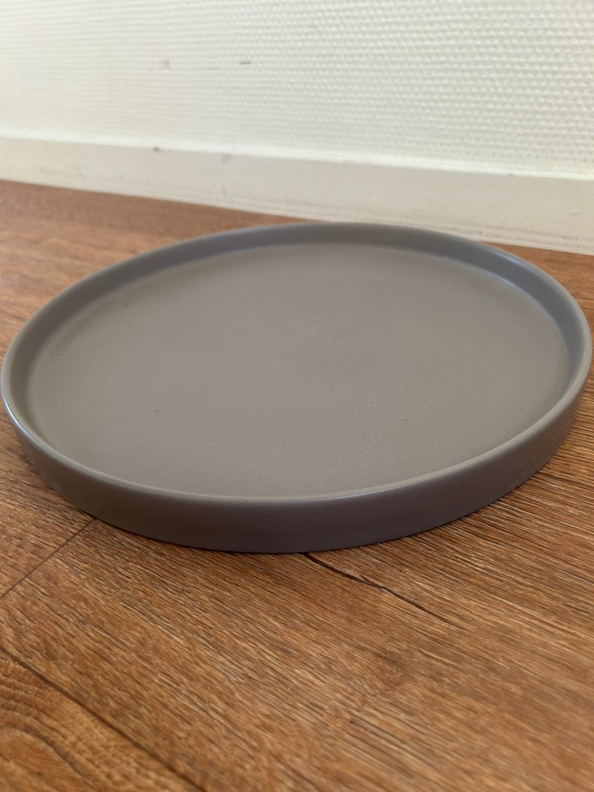 Ronde schaal / kaarsenplateau / dienblad, Huis en Inrichting, Woonaccessoires | Dienbladen, Ophalen of Verzenden, Zo goed als nieuw