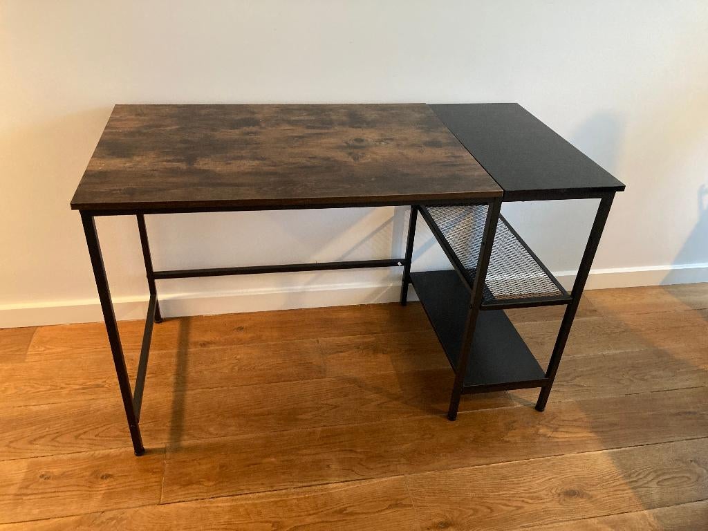 Bureau Fabrice Leen Bakker, Huis en Inrichting, Bureaus, Ophalen, 120 cm, Hout, Bruin