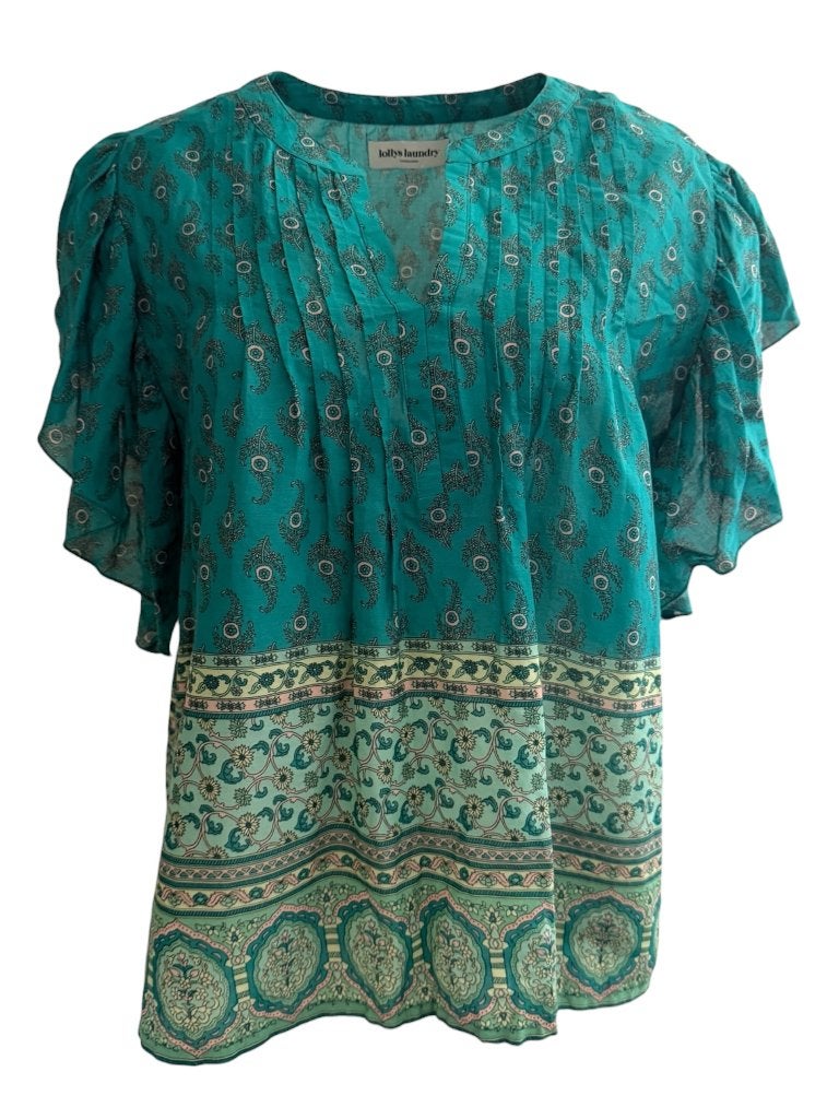 Lolly’s Laundry shirt, Blauw, Ophalen of Verzenden, Zo goed als nieuw, Maat 34 (XS) of kleiner
