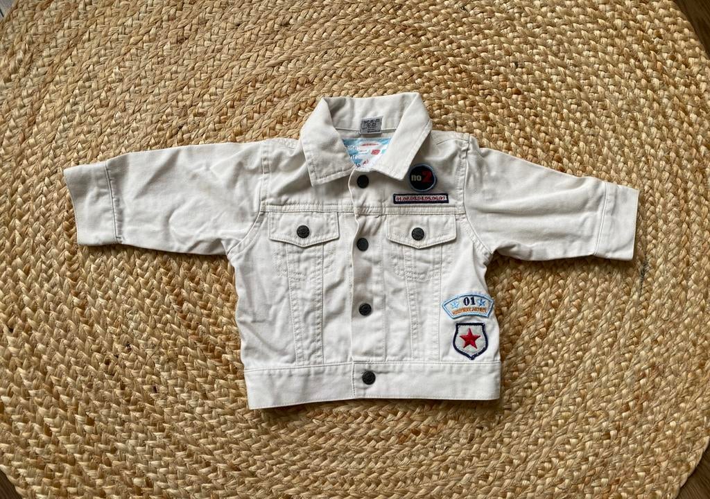 Spijkerjasje HEMA maat 74, Kinderen en Baby's, Babykleding | Maat 74, Zo goed als nieuw, Jongetje, Jasje, Ophalen of Verzenden