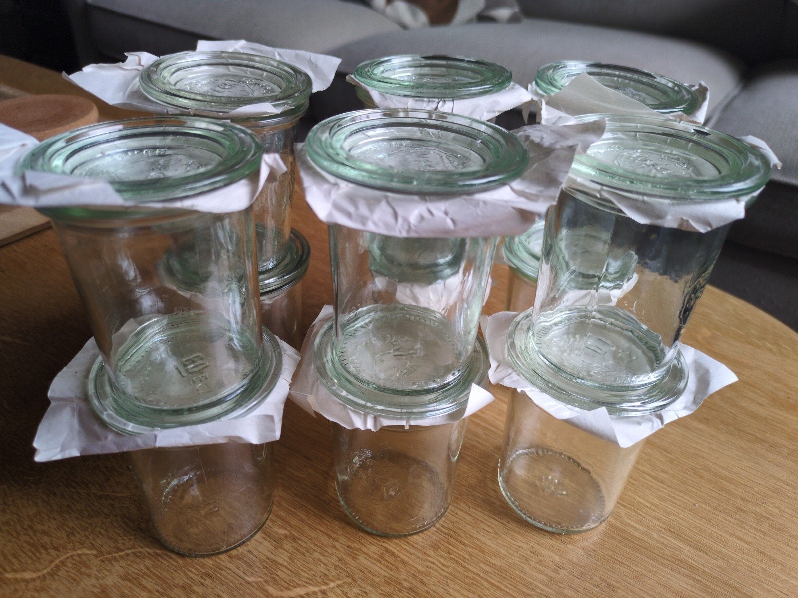 12 originele weck potjes incl  deksel en ring, Ophalen, Zo goed als nieuw, Glas, Pot, Bus of Blik