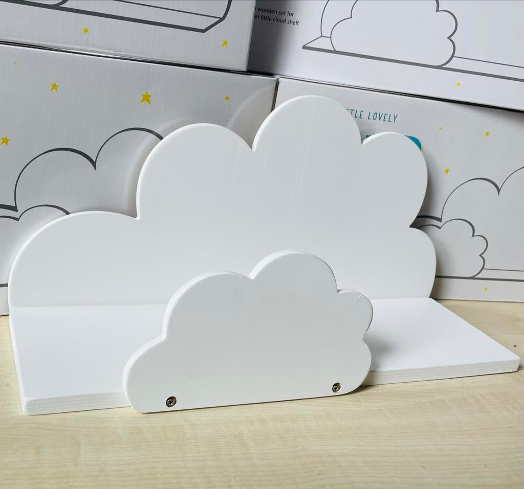 Wolk wandplankjes  - Wit - Nieuw in doos, Ophalen of Verzenden, Nieuw