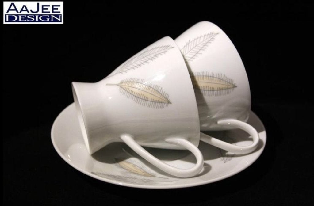 2 X Rosenthal - Kop & Schotel - Form 2000 - By Raymond Loewy, Huis en Inrichting, Keuken | Servies, Zo goed als nieuw, Kop(pen) en/of Schotel(s)