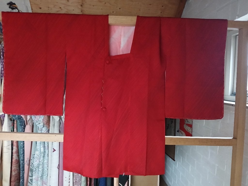 Traditionele Japanse Kimono haori jasye red, Ophalen of Verzenden