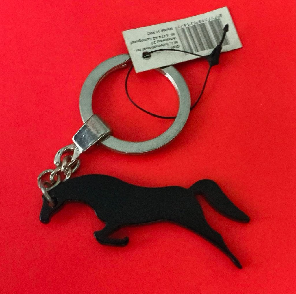 Paard sleutelhanger (zwart), Verzamelen, Sleutelhangers, Zo goed als nieuw, Dier of Natuur, Ophalen of Verzenden