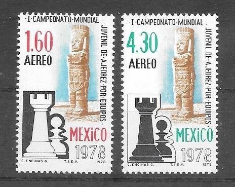Mexico 1978  Schaken, Verzenden, Postfris, Noord-Amerika