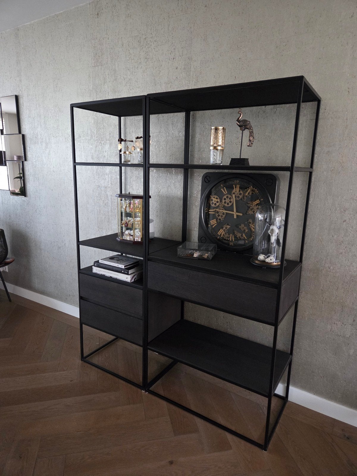 2x Keijser & Co roomdivider Fragile, Ophalen, Met lade(s), 50 tot 100 cm, Hotel Chique