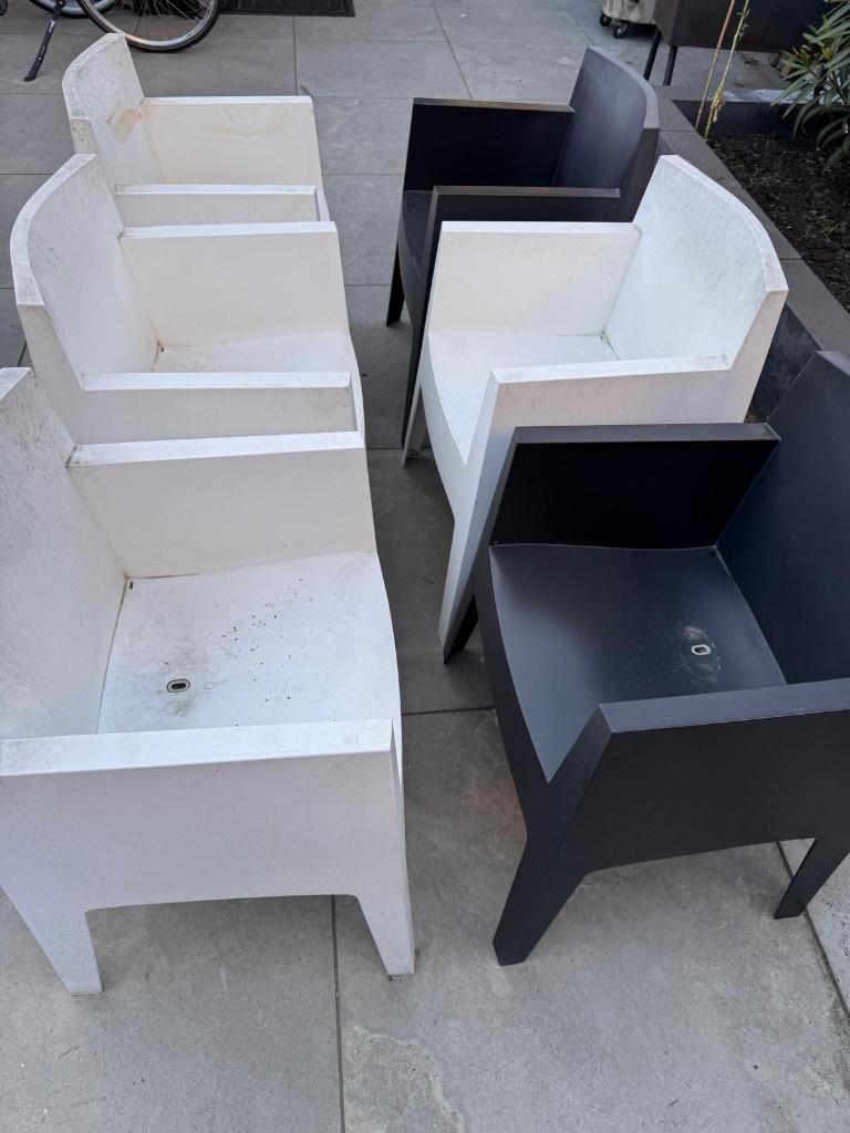 Tuinstoelen 6 stuks, Ophalen, Gebruikt, Kunststof