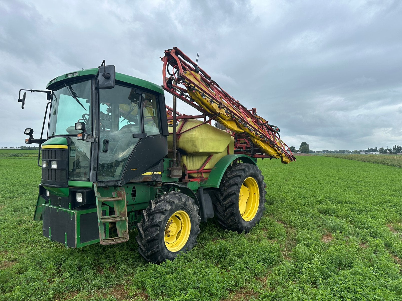 John deere 6310 spuit, Ophalen
