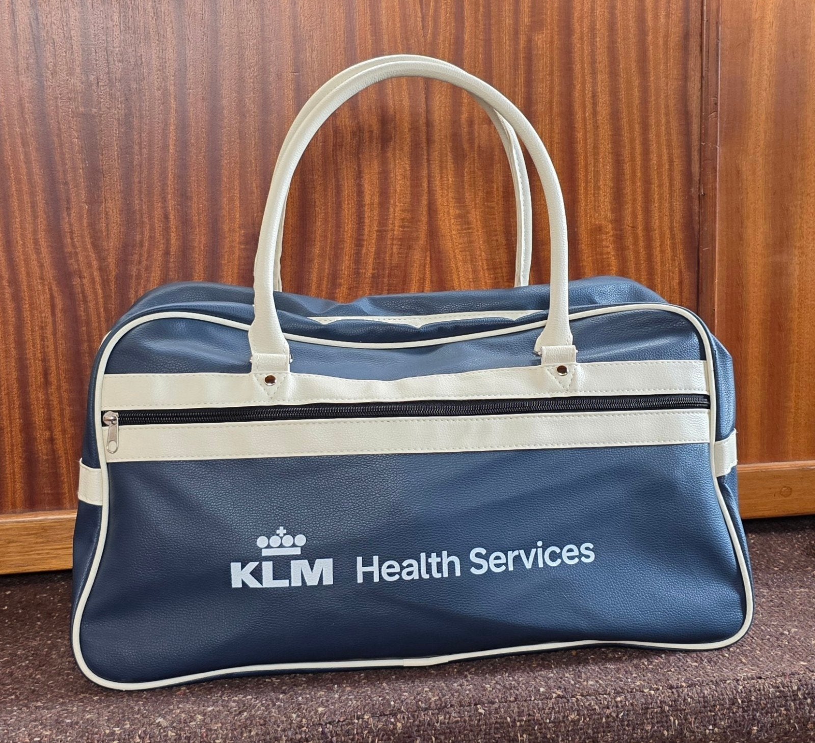 KLM tas - 50x24x25 cm - Nieuwstaat, Sieraden, Tassen en Uiterlijk, Tassen | Reistassen en Weekendtassen, Zo goed als nieuw, Blauw