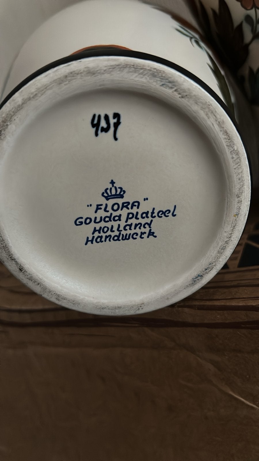 Flora Gouda Plateel Holland Handwerk Vazen Set, Antiek en Kunst, Antiek | Vazen, Ophalen of Verzenden