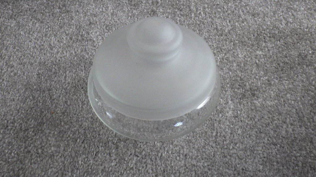retro glazen kleine koektrommel, Ophalen of Verzenden, Overige typen