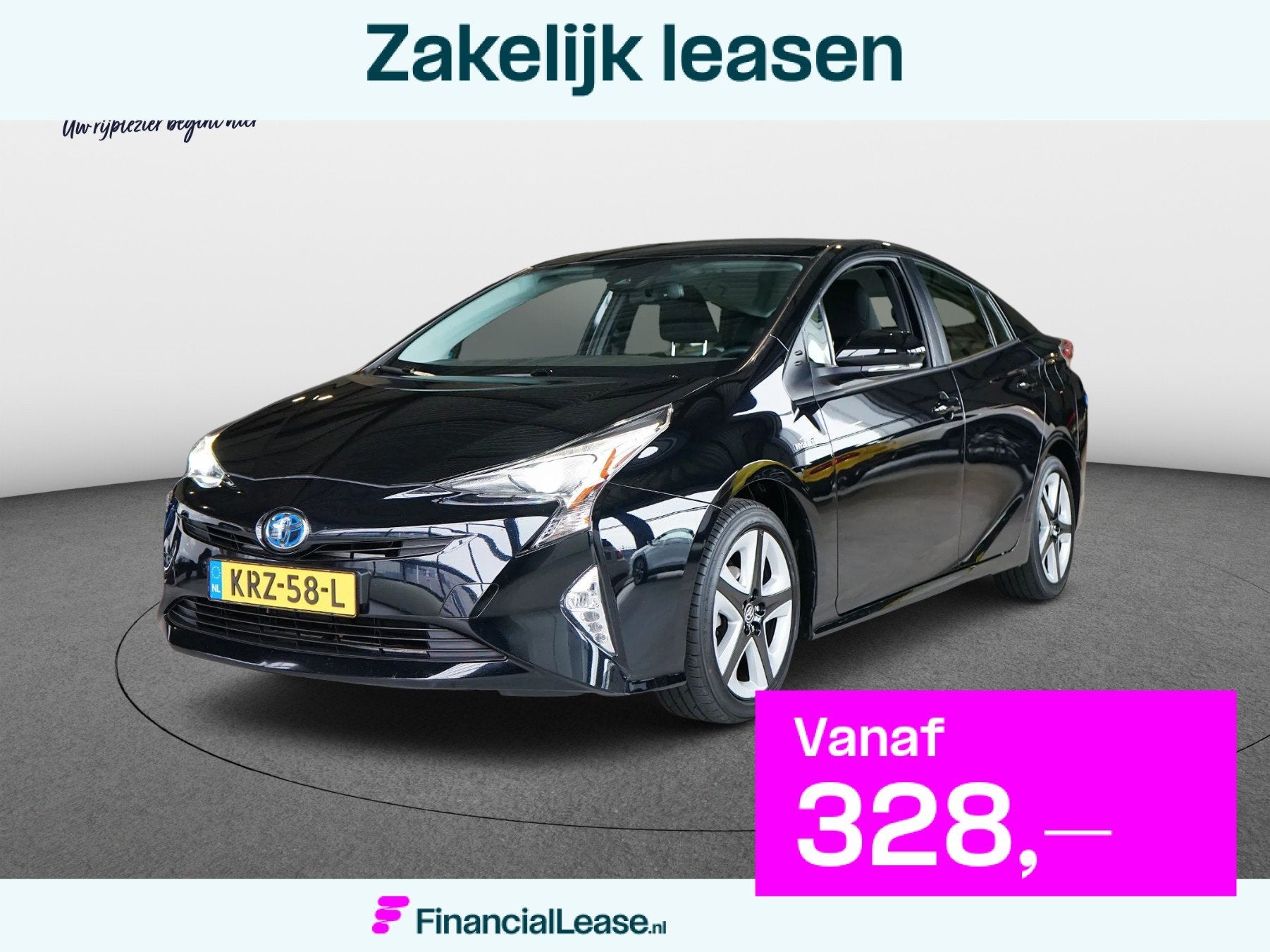 Toyota Prius 1.8 Executive|NAVI|CAMERA|STOELVERW|HUD|TREKHAA, Dealer onderhouden, Stof, Automatische klimaatregeling, Zwart