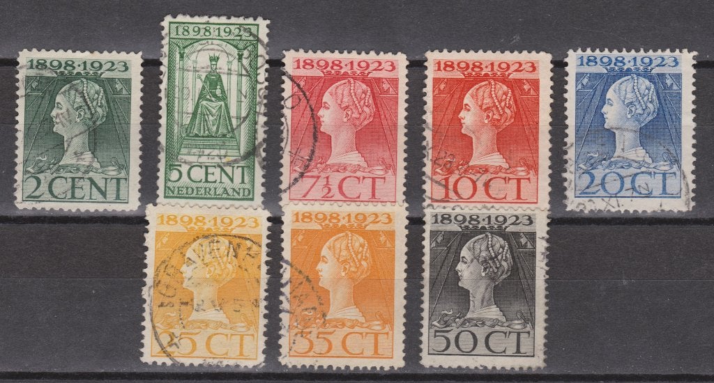 NVPH 121 122 123 124 125 126 127 128 ; OUD NEDERLAND p/stuk, Postzegels en Munten, Ophalen of Verzenden, T/m 1940, Gestempeld