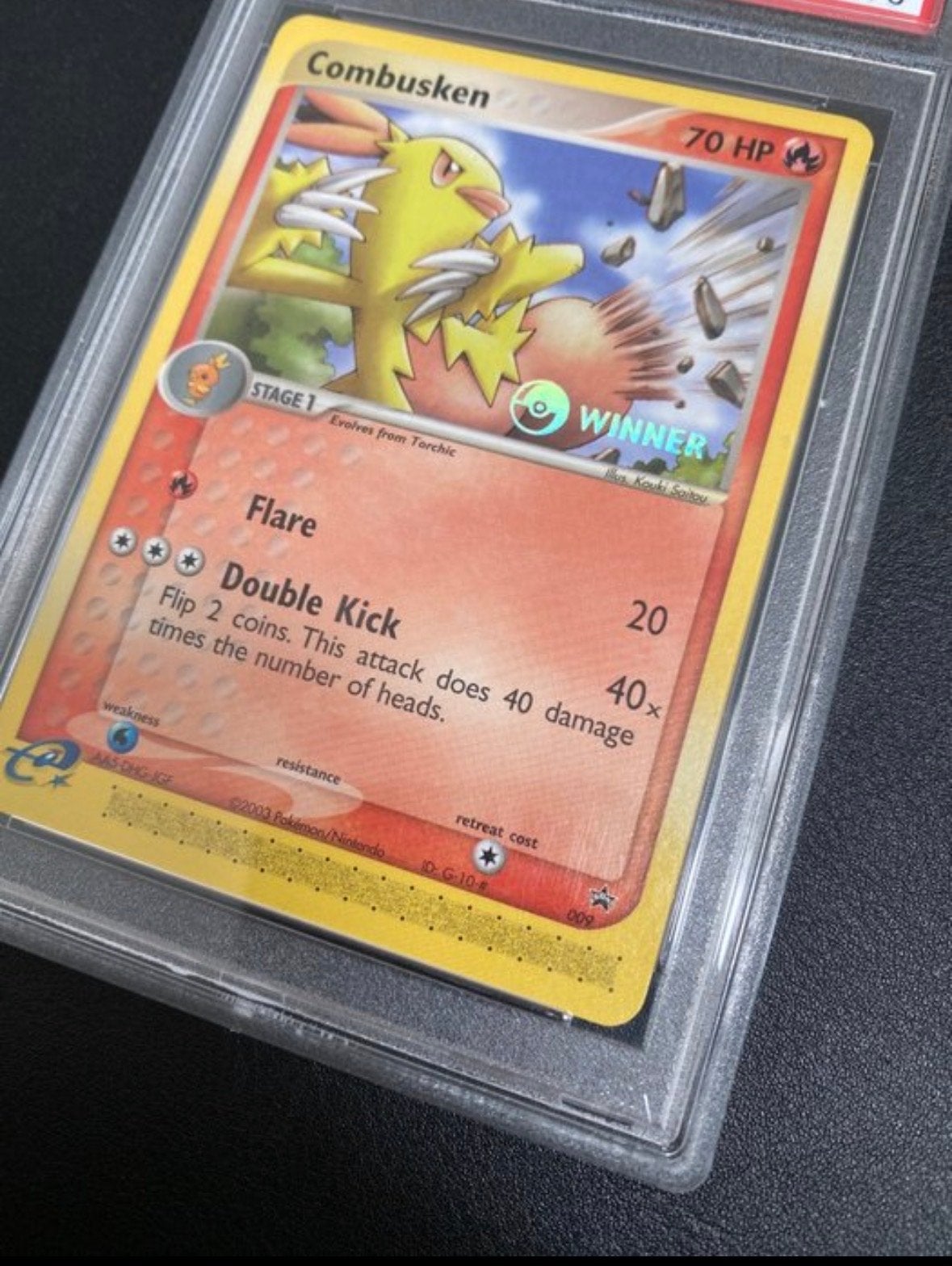 Pokemon Combusken Winner Promo PSA 10 Gem Mint, Ophalen of Verzenden, Nieuw, Losse kaart