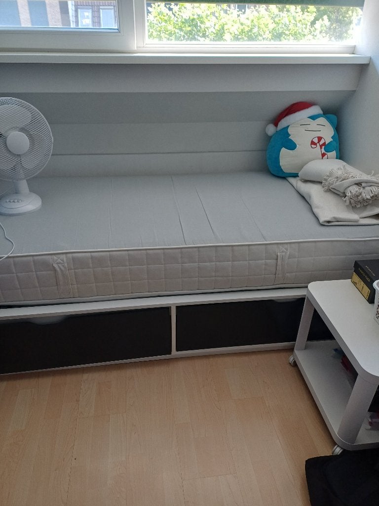 Bed met laden, 1 persoon, 200x90x35, Ophalen, Overige materialen, Gebruikt, 90 cm