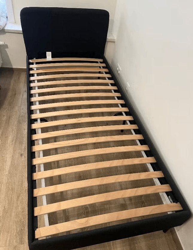 Bed Slattum 90x200 cm, 90 cm, Eenpersoons, Wit, Ophalen of Verzenden