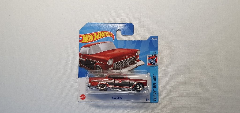 Hot Wheels '55 Chevy rood, Ophalen of Verzenden, Nieuw, Auto